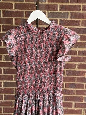 Perry Walker Collective Women’s Floral Patterned Ruffle Sleeve Maxi Dress (Med)